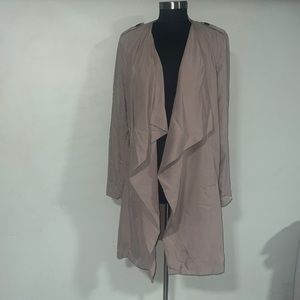 Long beige Polyester Trenchcoat